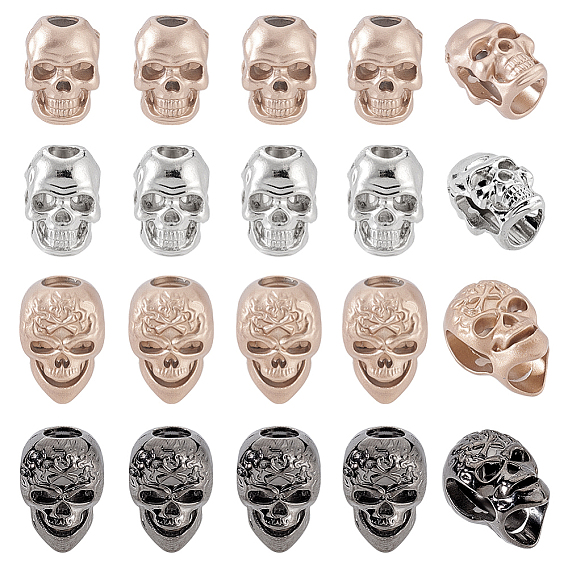 32шт 4 стили литые кнопки, аксессуары, череп