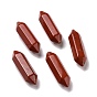Natural Red Jasper Healing Stones, Reiki Energy Balancing Meditation Therapy Wand, No Hole, Faceted, Double Terminated Points