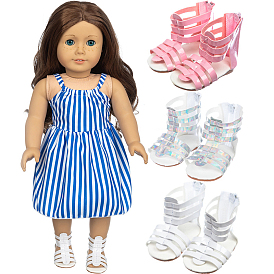 Plastic Doll Sandals Shoes, Fit American Girl 18 Inch Doll Accessories