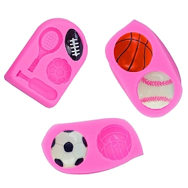 Silicone Football Molds, Fondant Molds, Resin Casting Molds, for Chocolate, Candy, UV Resin & Epoxy Resin Craft Making