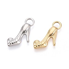 304 подвески из нержавеющей стали, очарование высоких каблуков, ионное покрытие (ip)