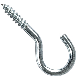 Iron Cup Hook Ceiling Hooks, Screw Hanger, for Indoor and Outdoor Use