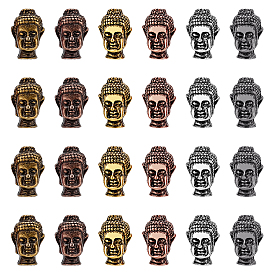 Tibetan Style Alloy Beads, Buddha Head