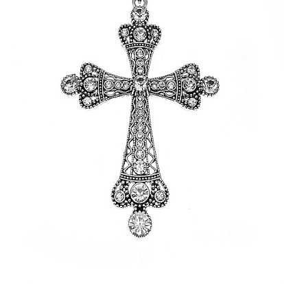 Tibetan Style Alloy Necklaces, Cross