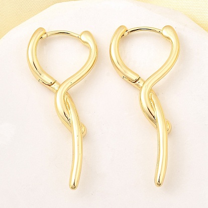 Серьги-кольца из латуни, без свинца и без кадмия, долговечный, стойки покрытие