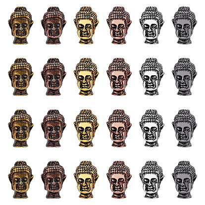 Tibetan Style Alloy Beads, Buddha Head