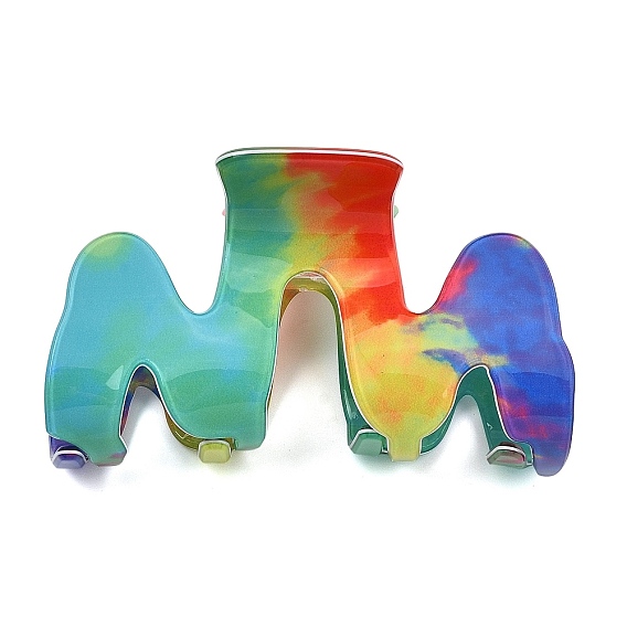 Пластиковые заколки-крабики из ПВХ для женщин и девочек, форма волны