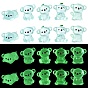 40 pièces 8 styles d'ornements miniatures lumineux de koala, accessoires de maison de poupée micro paysage, faire semblant de décorations d'accessoires, brillent dans le noir