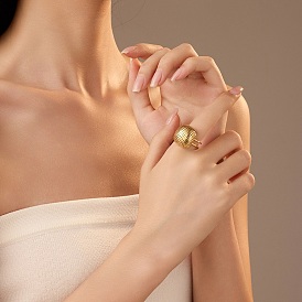 304 открытые манжеты из нержавеющей стали для женщин, квадратный