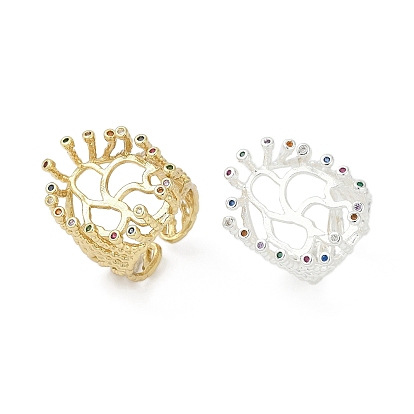 Латуни палец кольцо, Настройки кольца колотушки, с кубического циркония, стойки покрытие, долговечный, овальные