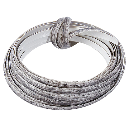 10M Plastic Imitation Rattan Wicker, Solid Weaving Material, for DIY, Furniture Knitting, Flat