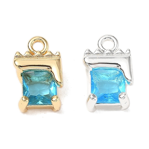 Латунные микро проложить кубического циркония прелести, без кадмия, без никеля и без свинца, конфеты