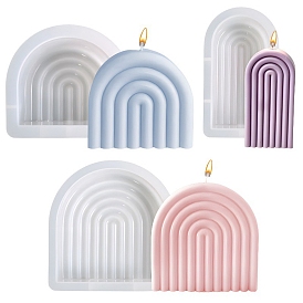 DIY Silicone Candle Molds, for Scented Candle Making, Arch Shape