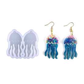 DIY Jellyfish Pendant Silicone Molds, Resin Casting Molds, For UV Resin, Epoxy Resin Jewelry Making