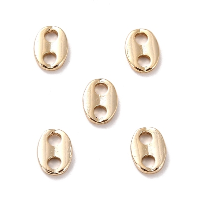 Brass Links Connectors, Long-Lasting Plated, Cadmium Free & Lead Free, Oval