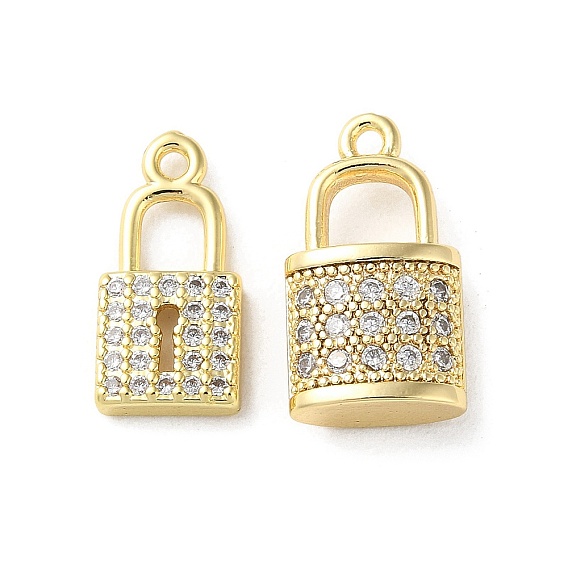 Латунные микро проложить кубического циркония подвески, замковые прелести