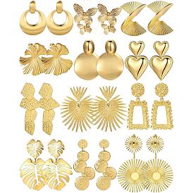 Сплав мотаться серьги стержня, золотые