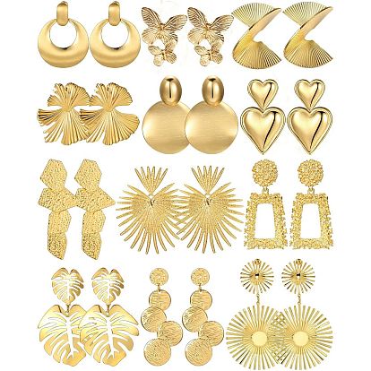 Сплав мотаться серьги стержня, золотые