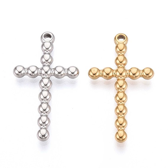 304 религиозные кресты из нержавеющей стали, ионное покрытие (ip)
