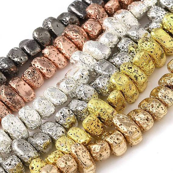 Гальванические бусины из натуральной лавы, упавший камень, самородки