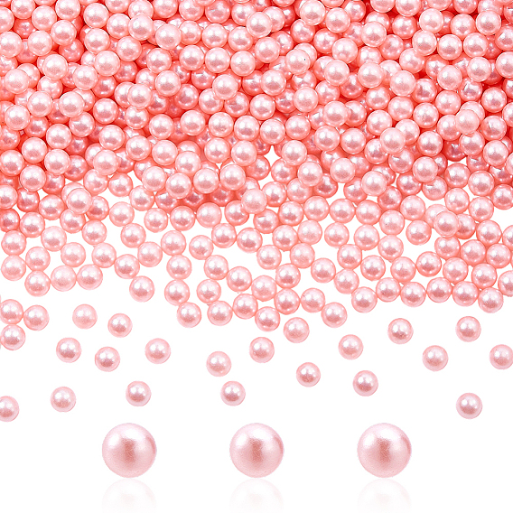 Абс пластиковые жемчужные бисера, круглые, без отверстия 