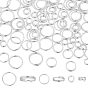 90Pcs 3 Styles Brass Split Rings, Lead Free & Cadmium Free, Double Loops Jump Rings