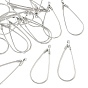 SHEGRACE Brass Pendants, Teardrop Charms, Cadmium Free & Lead Free & Nickel Free