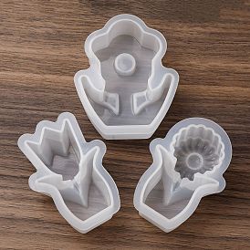 Силиконовые формы для свечей своими руками, формы для литья смолы, цветок
