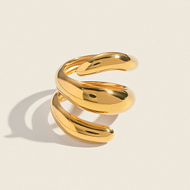 304 открытые кольца-манжеты из нержавеющей стали для женщин