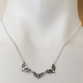 Хэллоуин 3 летучие мыши 925 подвески из стерлингового серебра для женщин