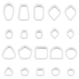 10наборы 10 стили пластиковые формы, резцы глины, инструменты для лепки из глины, для серьги решений