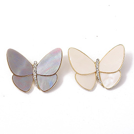 Butterfly Brooch Alloy Butterfly Diamond Pin Niche Design Temperament Clothing for Women