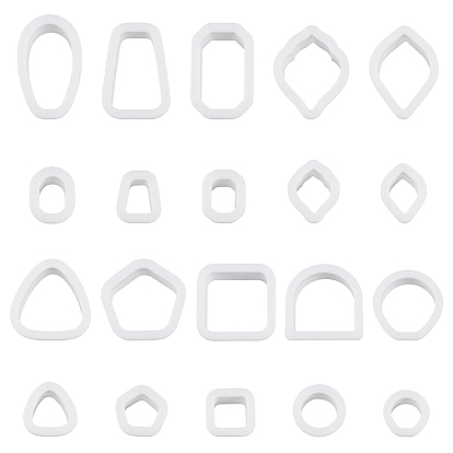 10наборы 10 стили пластиковые формы, резцы глины, инструменты для лепки из глины, для серьги решений