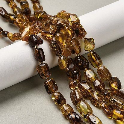 Янтарные шарики нити, самородки, с бисером, упавший камень