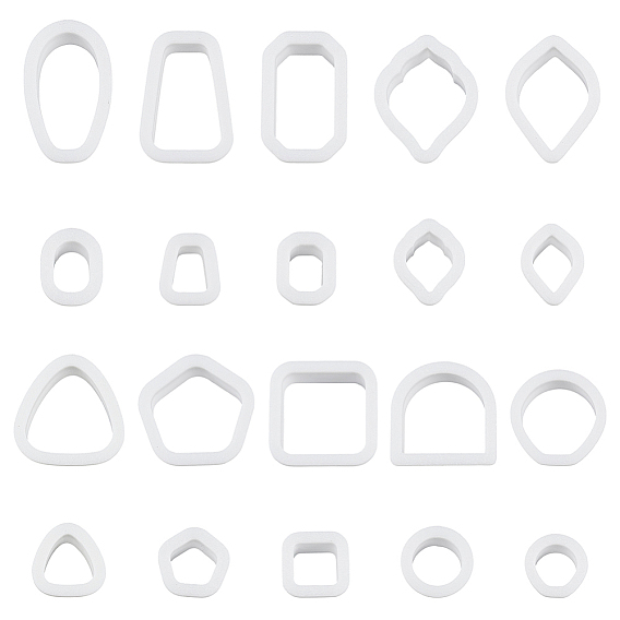 10наборы 10 стили пластиковые формы, резцы глины, инструменты для лепки из глины, для серьги решений