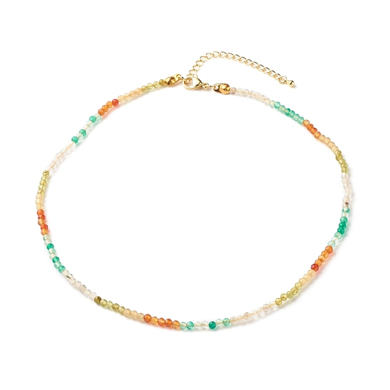Natural Mixed Gemstone Beaded Necklace for Women
