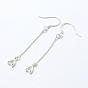 925 Sterling Silver Earring Hooks Findings, , with Box Chain & Pendant Bails