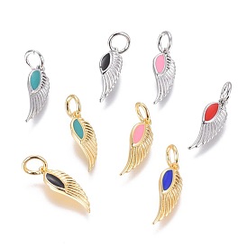 Pendentifs en laiton, avec l'émail, ailier