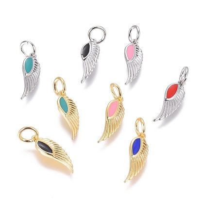 Pendentifs en laiton, avec l'émail, ailier