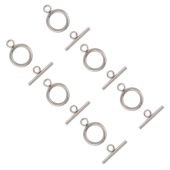 304 Stainless Steel Ring Toggle Clasps