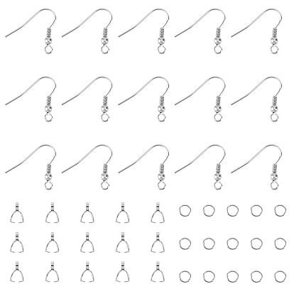 304 Stainless Steel Earring Hooks & Pinch Bails & Open Jump Rings