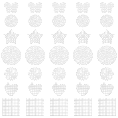 28 шт. 7 стили самодельные формы из пластикового холста, для остроконечных проектов, подставки и поделки, разнообразные