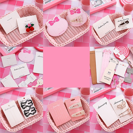 Карты дисплея скрепки для волос, заколки для волос украшения аксессуары для волос