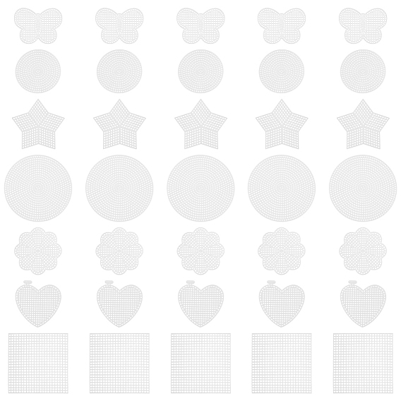 28 шт. 7 стили самодельные формы из пластикового холста, для остроконечных проектов, подставки и поделки, разнообразные