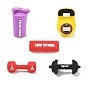 Gym Equipment Theme Silicone Focal Beads