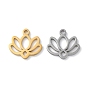 304 подвески из нержавеющей стали, лазерная резка, цветок лотоса