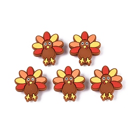 Силиконовые бусины, форма индейки