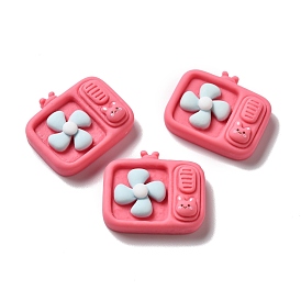 Opaque Resin Cabochons, Television-shaped Mini Fan