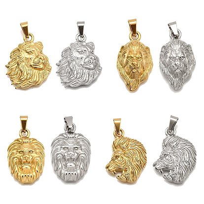 304 подвески из нержавеющей стали, очарование льва, вакуумное покрытие pvd