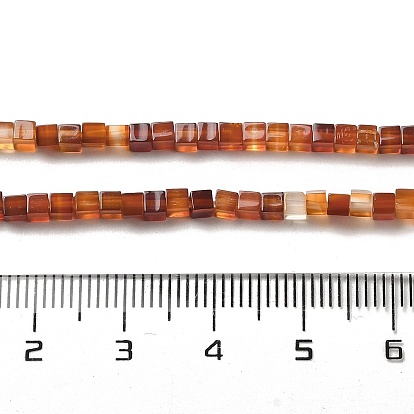 Synthetic Agate Beads Strands, Cube, Dyed & Heated